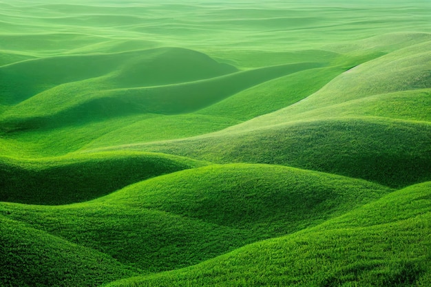 Árvore de campo verde e céu azul ótimo como pano de fundo da web banner generativo ai