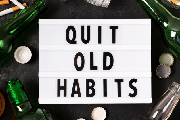 Sair da mensagem de hábitos antigos