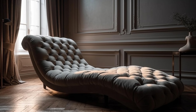 Foto grátis sala de estar moderna e luxuosa com assentos confortáveis gerados por ia