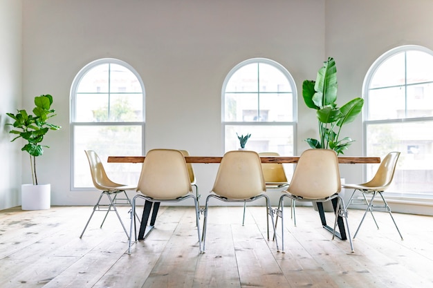 Foto grátis sala de reuniões moderna e descolada