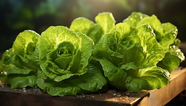 Salada de vegetais frescos natureza refeição gourmet saudável gerada por inteligência artificial