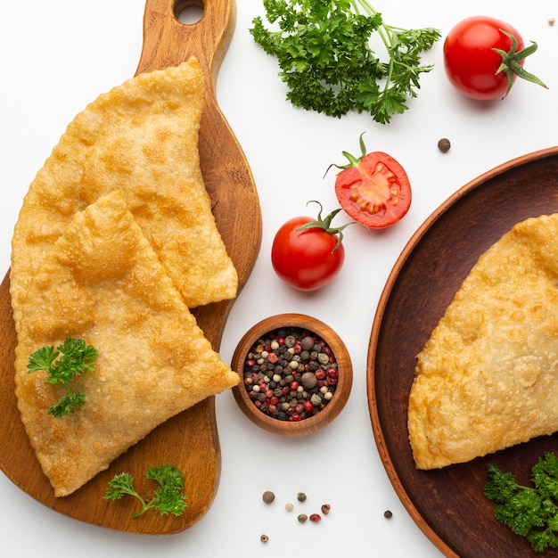 Foto grátis seleção de comida deliciosa de vista de cima