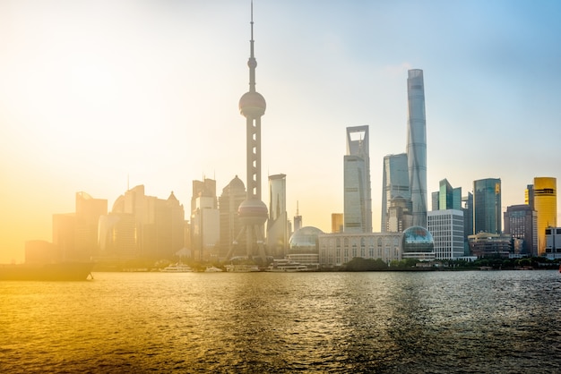 Shanghai skyline panorama