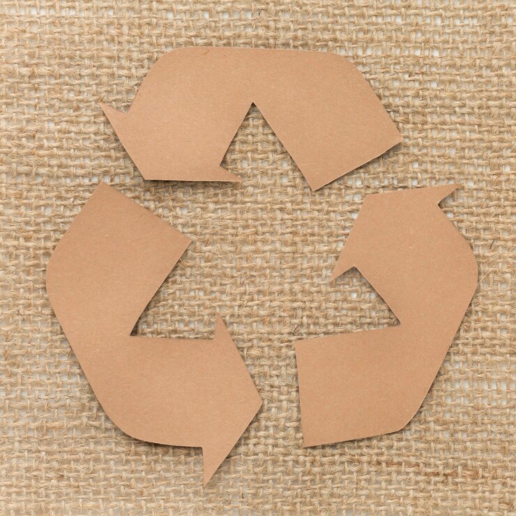 Foto grátis sinal de reciclagem dos desenhos animados