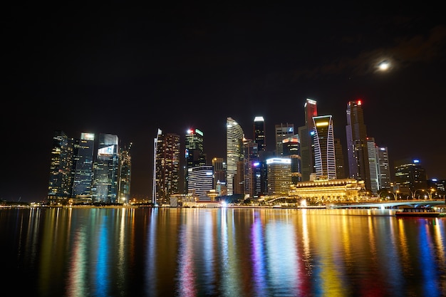 Singapura bela paisagem complexa arranha-céus