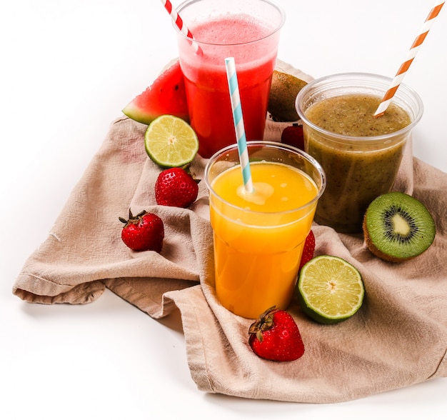 Smoothie de frutas saudáveis