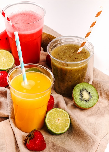 Smoothie de frutas saudáveis