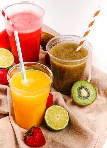 Smoothie de frutas saudáveis