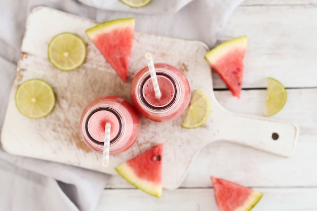 Smoothie de melancia, bebida refrescante de verão