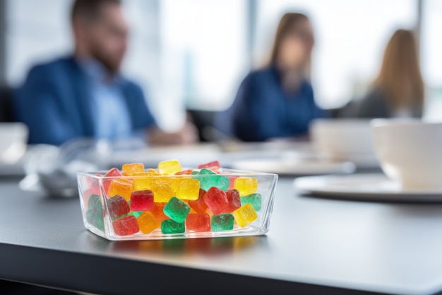 Foto grátis snacks de proteína para um estilo de vida saudável