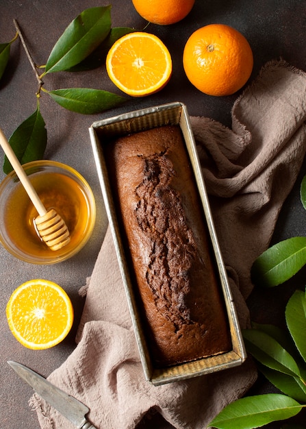 Sobremesa de inverno pão doce delicioso