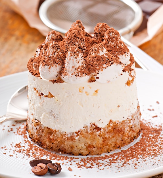 Sobremesa de tiramisu