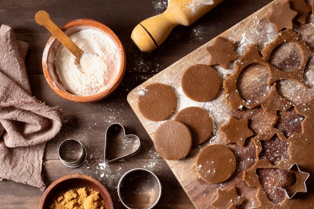 Sobremesa deliciosa de biscoitos de inverno