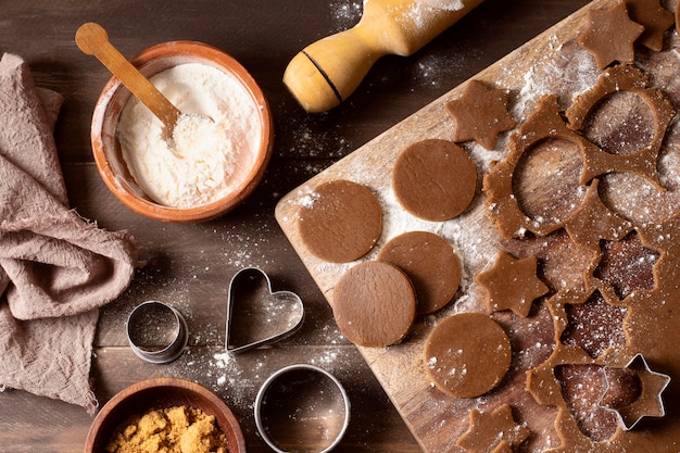 Sobremesa deliciosa de biscoitos de inverno