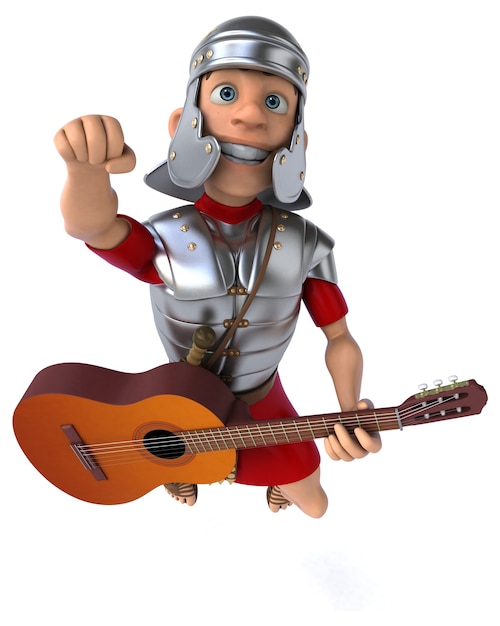 Soldado romano ilustração 3D