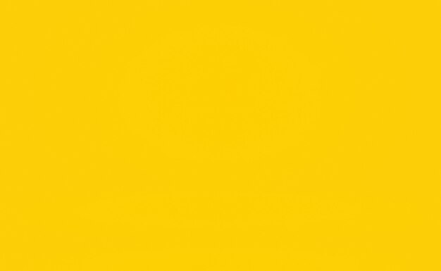 Sólido abstrato de fundo de sala de parede de estúdio de gradiente amarelo brilhante.