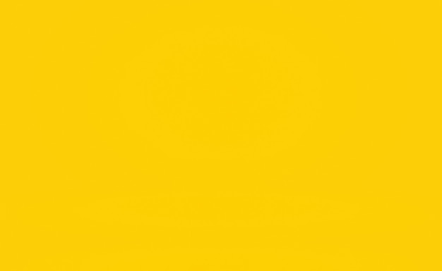 Sólido abstrato de fundo de sala de parede de estúdio de gradiente amarelo brilhante.