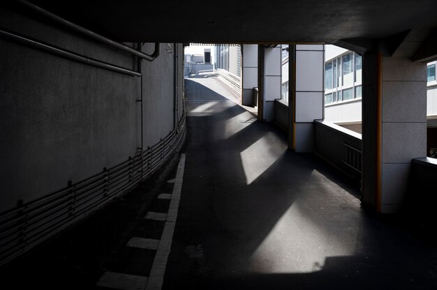 Sombras abstratas do edifício da cidade