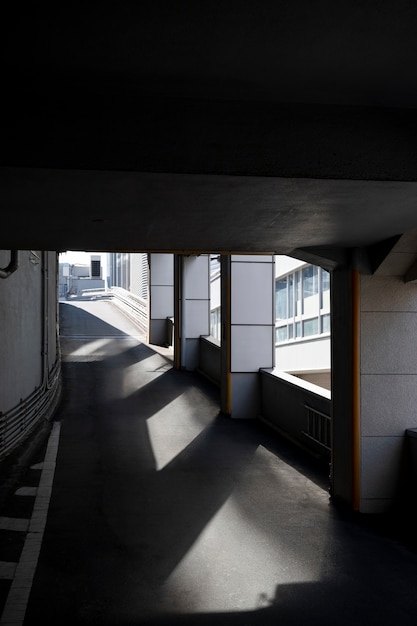 Foto grátis sombras abstratas do edifício da cidade