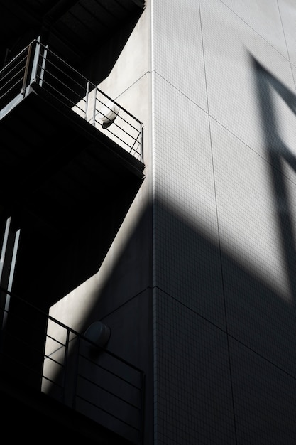 Sombras abstratas do edifício da cidade