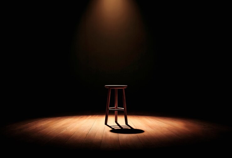 Foto grátis spotlight no palco vazio