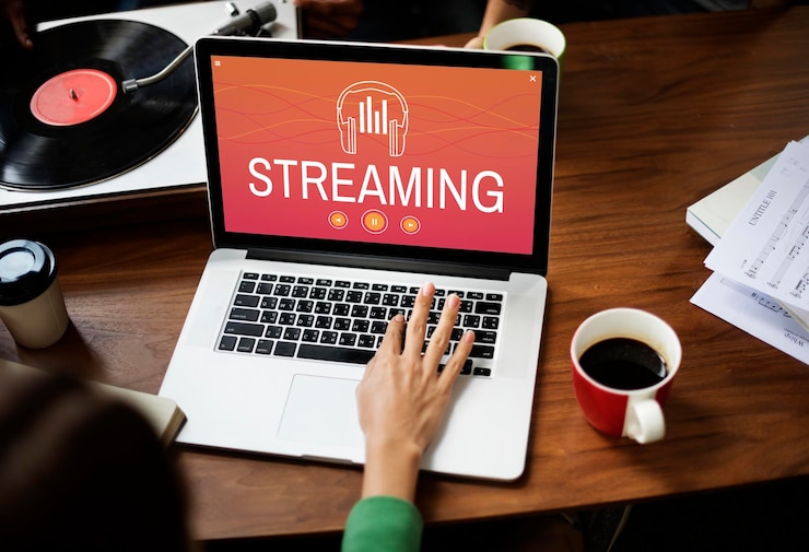 Foto grátis streaming de música de mídia digital áudio de lazer