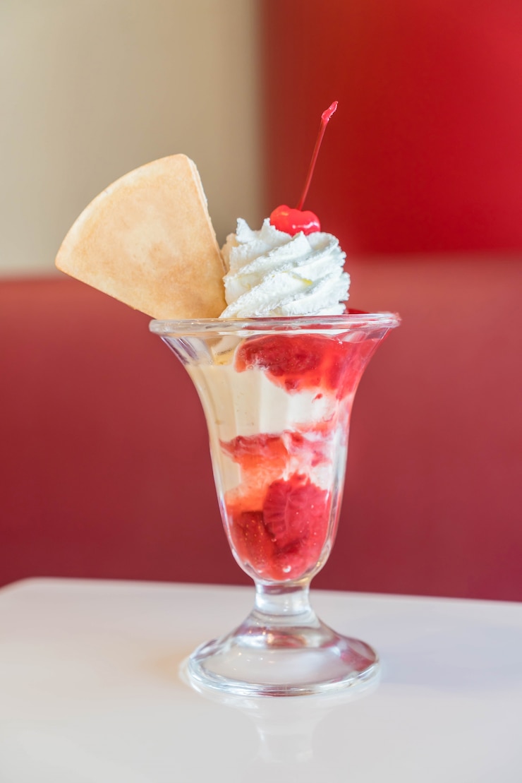 Foto grátis sundae de morango