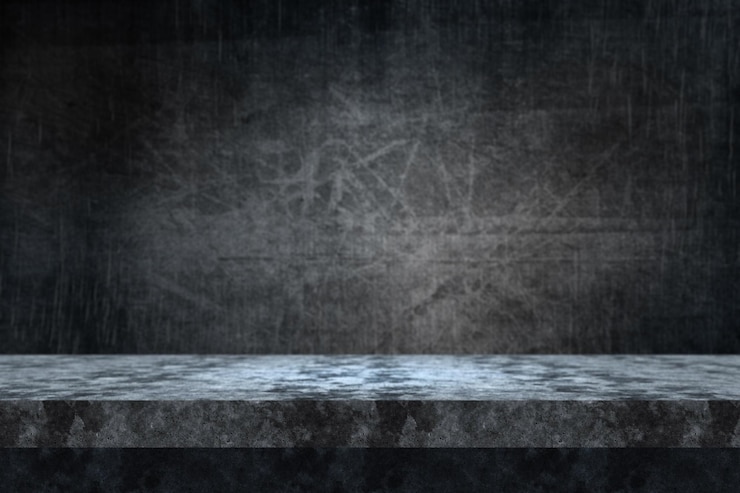 Foto grátis superfície de concreto 3d com vista para uma parede de grunge