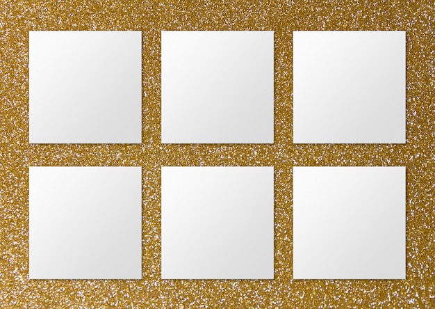 Foto grátis superfície de luxo com seis notas de papel