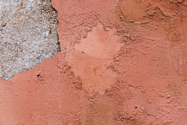 Superfície de parede de cimento grosso e pintado