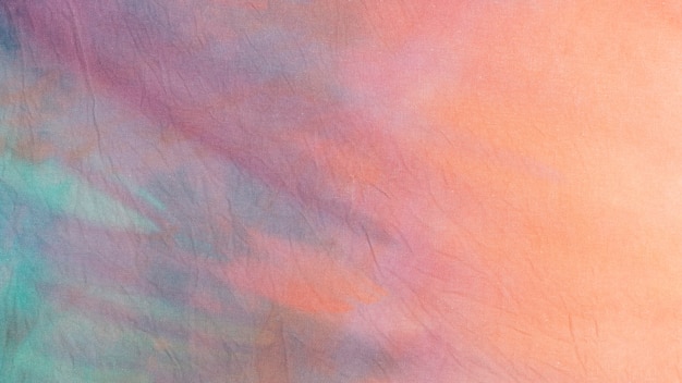 Superfície de tecido tie-dye multicolorido