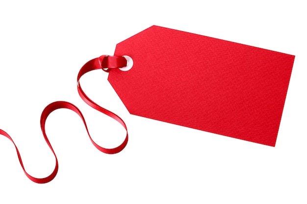 Tag vermelho do presente