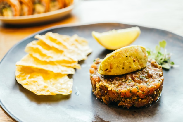 Foto grátis tartar de atum