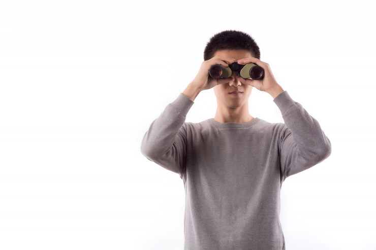 Foto grátis tecnologia de visão óptica vista empate