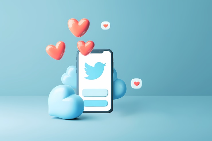 Foto grátis telefone realista com redes sociais