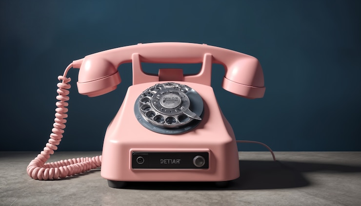 Foto grátis telefone retrô de estilo 3d
