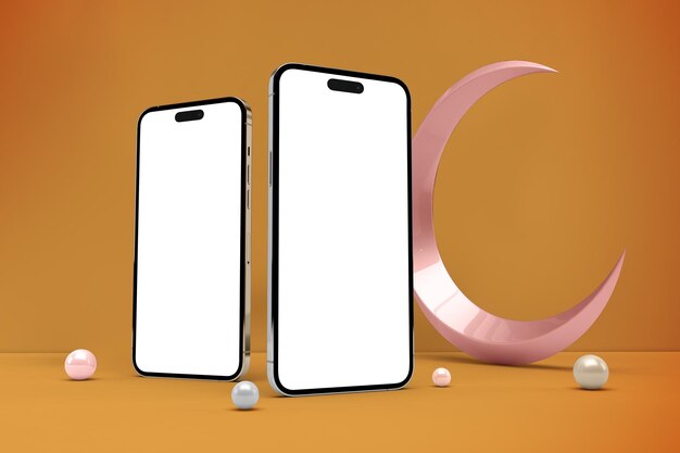 Telefones do Ramadã e Crescent Front Side
