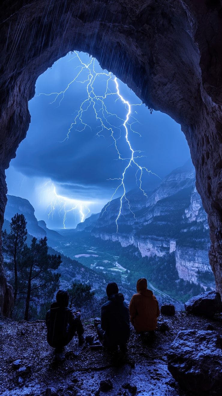 Foto grátis tempestade sobre o campo