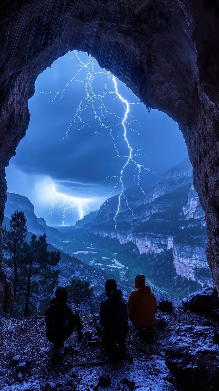 Foto grátis tempestade sobre o campo