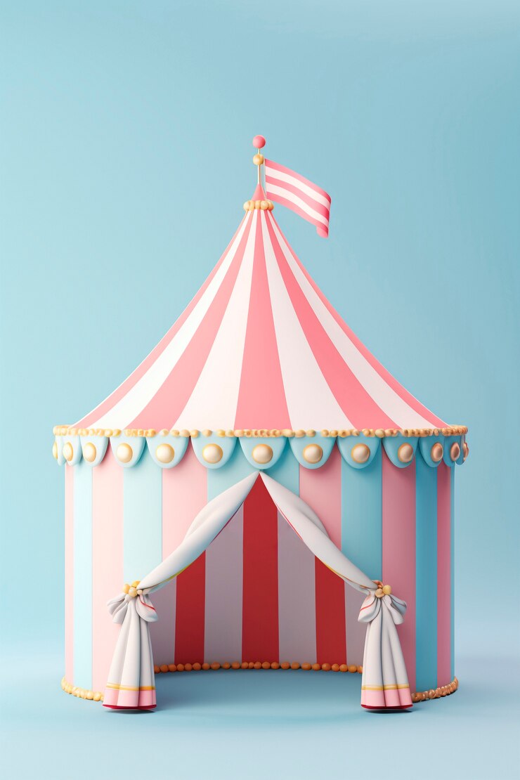Foto grátis tenda de 3d para carnaval