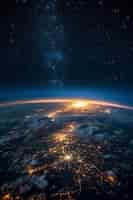 Foto grátis terra vista do espaço