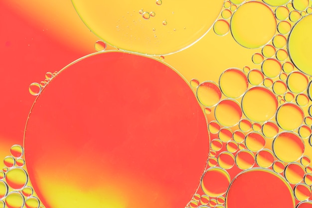 Textura abstrata de bolhas amarelas e laranja