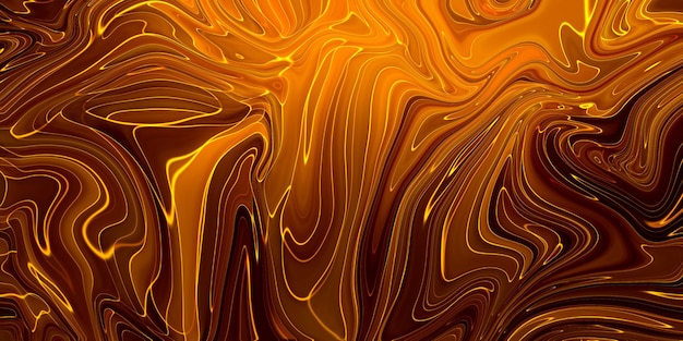 Foto grátis textura acrílica de fundo de tinta laranja abstrata com padrão de mármore