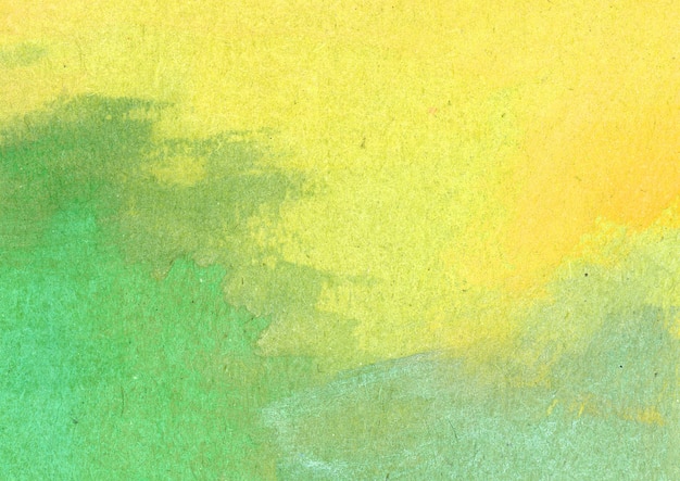 Textura de aquarela amarela e verde