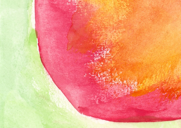 Foto grátis textura de aquarela laranja, vermelha e verde