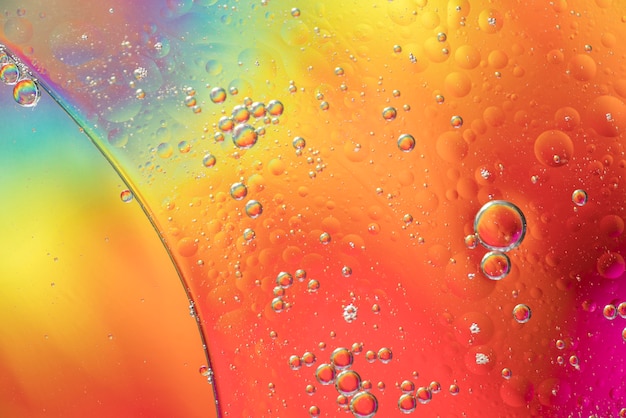 Textura de bolhas abstratas de arco-íris