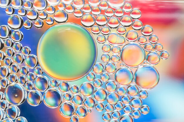 Textura de bolhas multicoloridas abstrata
