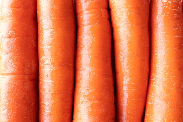 Textura de close-up de cenouras