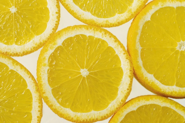 Textura de close-up de fatias de frutas cítricas