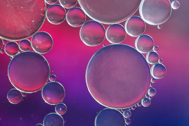 Textura de diferentes bolhas abstrato colorido
